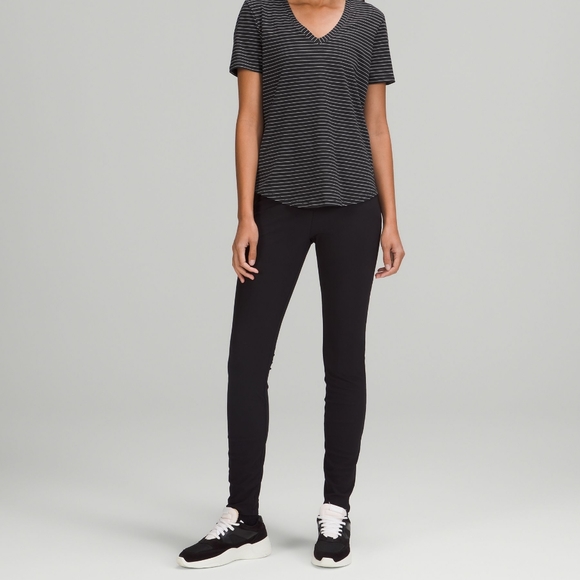 Lululemon Stripped V - Neck T - Shirt - Picture 2 of 7